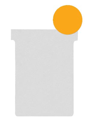 Nobo T-planbordkaarten index 2, ft 85 x 60 mm, oranje 5 stuks, OfficeTown