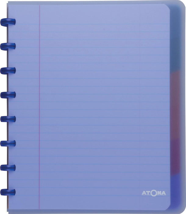 Atoma Trendy notitieboek A5+, 120 pagina's met 6 gekleurde tabbladen