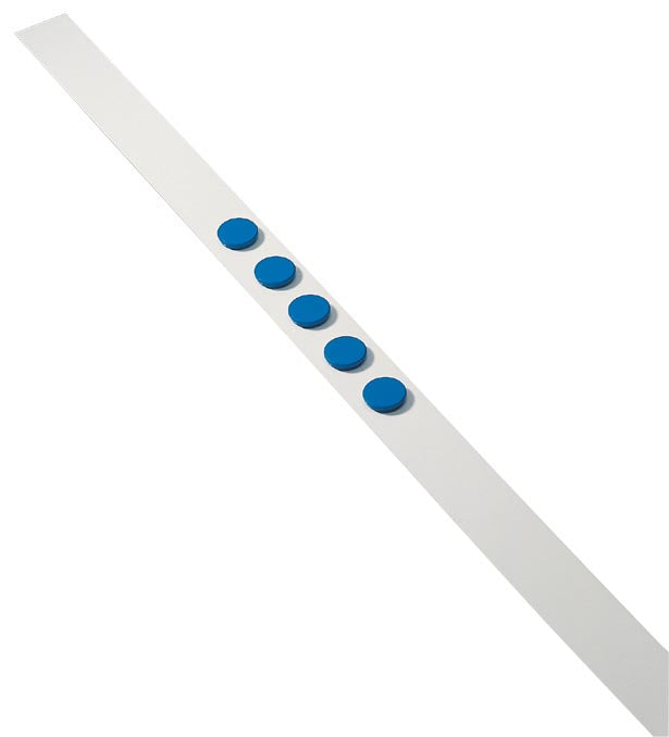 Dahle magneetbord 1 m met 5 blauwe magneten diameter 32 mm