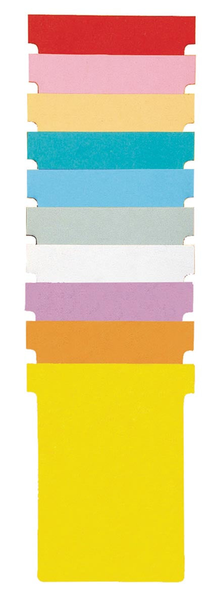 Nobo T-planbordkaarten index 4, ft 180 x 124 mm, oranje 5 stuks, OfficeTown