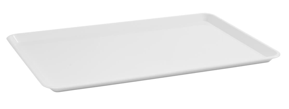 Vitrineschaal 42 cm, wit