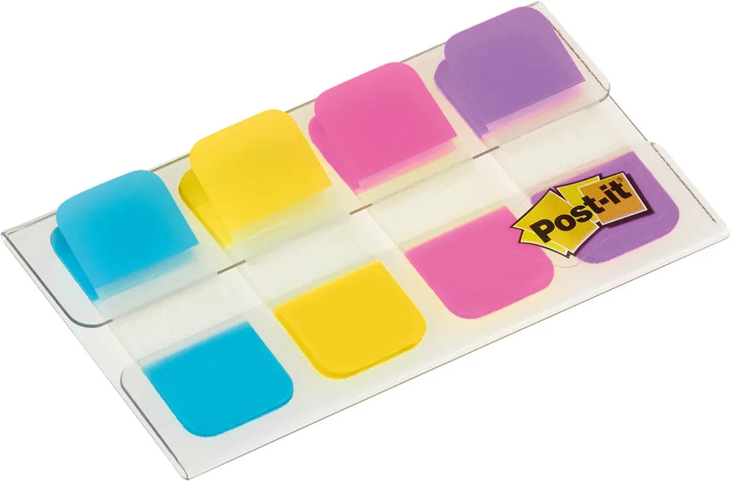 Post-it index Strong, ft 15,8 x 38,1 mm, blister met 4 kleuren, 10 tabs per kleur, OfficeTown