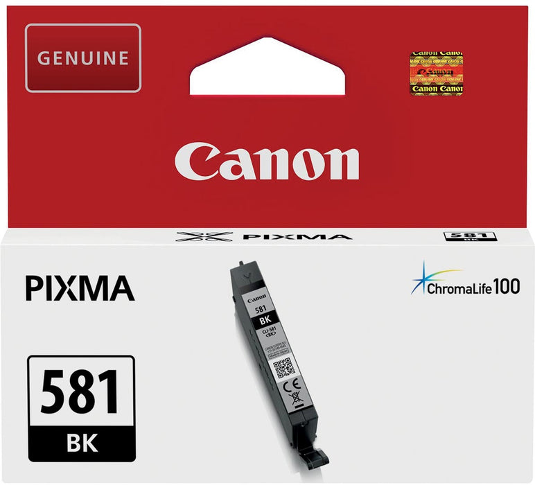 Canon inktcartridge CLI-581BK, 200 pagina's, OEM 2106C001, zwart