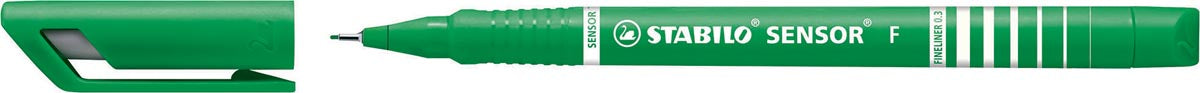 STABILO SENSOR fineliner, 0,3 mm, groen 10 stuks