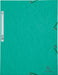 Exacompta elastomap uit karton, ft A4, 3 kleppen, set van 3 stuks in 3 tinten groen (Natuur) 17 stuks, OfficeTown