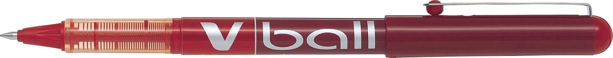Vloeibare inkt rollerbal Vball 05, rood met metalen punt
