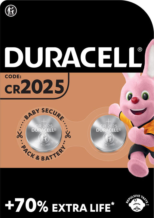 Duracell knoopcel Electronics CR2025, blister van 2 stuks 10 stuks, OfficeTown