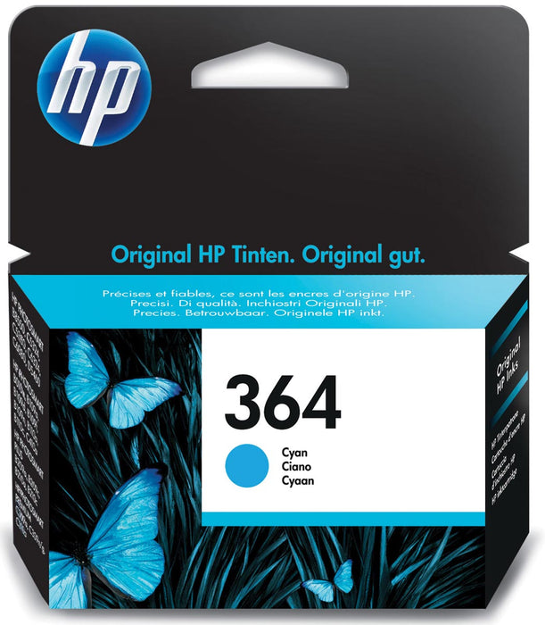 HP inktcartridge 364, 300 pagina's, OEM CB318EE, cyaan