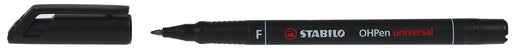 STABILO OHPen universal, OHP-marker, permanent, fijn 0,7 mm, zwart 10 stuks, OfficeTown