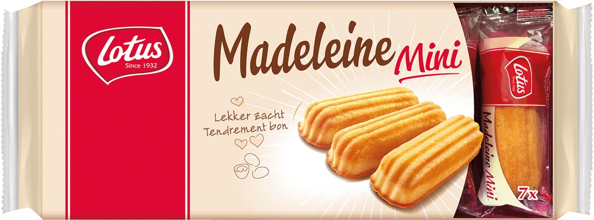 Lotus Madeleine Mini, 17 g, doosje met 7 stuks