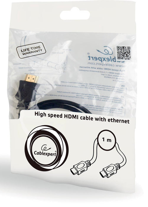 HDMI-kabel van Cablexpert met Ethernet, hoge snelheid, select series, 1 m