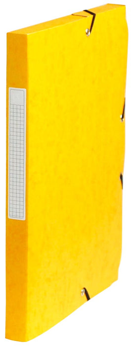 Pergamy elastomap, 2,5 cm rug, geel