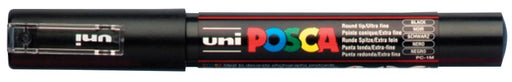 Uni POSCA paintmarker PC-1MC, 0,7 mm, zwart 6 stuks, OfficeTown