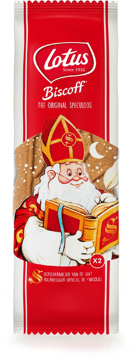 Lotus speculoos Sinterklaas, pak van 2 stuks van 42,5 g 60 stuks, OfficeTown