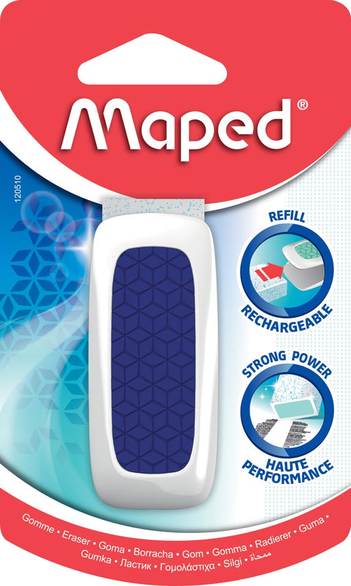 Maped gum Technic Ultra Protection, 1 stuk op blister, in geassorteerde kleuren 32 stuks, OfficeTown