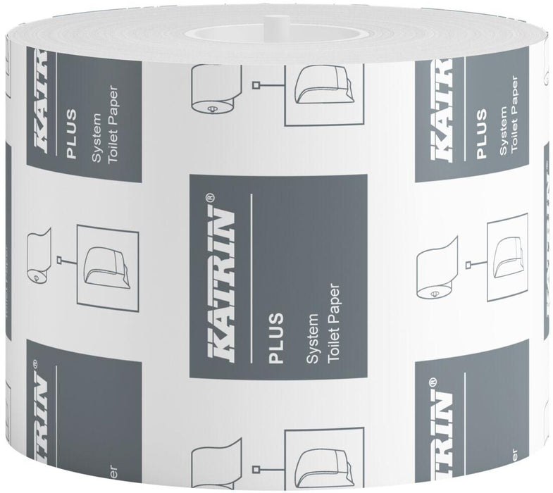 Katrin Plus toiletpapier voor dispensers, 2-laags, 800 vellen, pak van 36 rollen