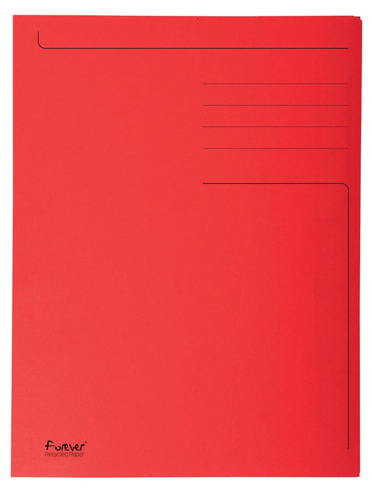 Exacompta dossiermap Foldyne ft 24 x 35 cm (voor ft folio), rood, pak van 50 stuks 2 stuks