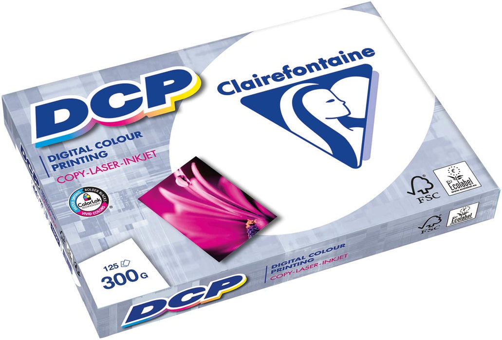 Clairefontaine DCP presentatiepapier A3, 300 g, pak van 125 vel 5 stuks