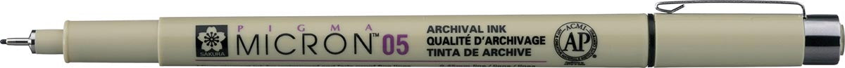 Sakura fineliner Pigma Micron 0,45 mm - Handige tekenstift met waterbestendige inkt