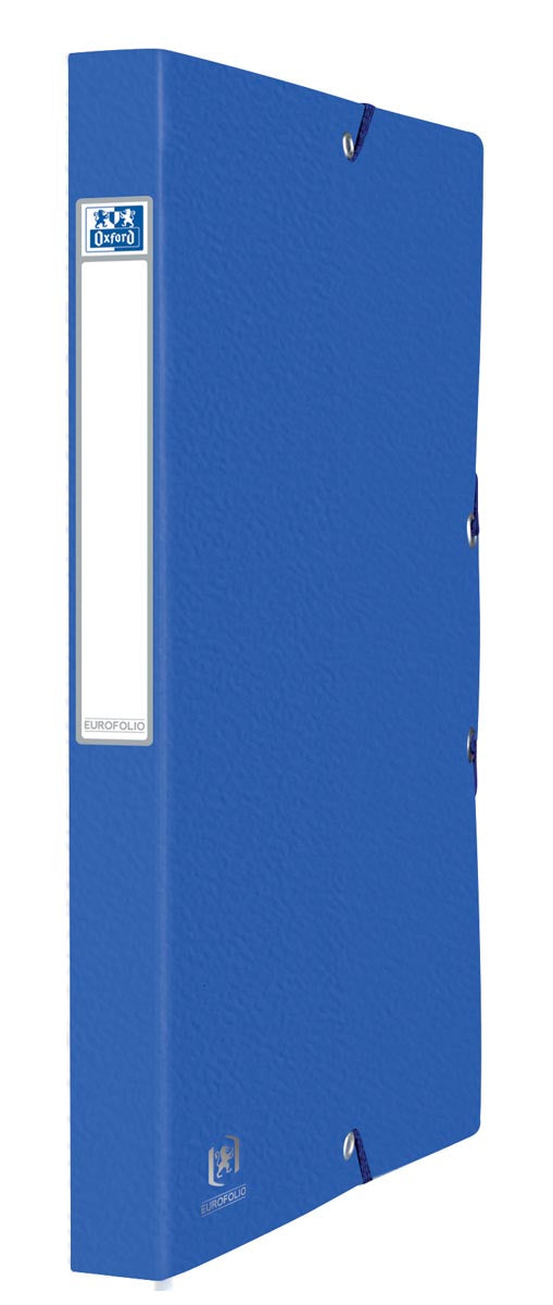 Elba elastobox Oxford Eurofolio rug van 2,5 cm, blauw 10 stuks, OfficeTown