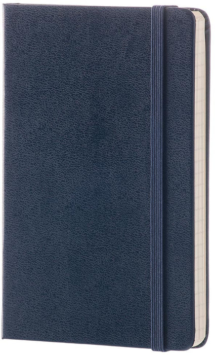 Moleskine notitieboek, ft 9 x 14 cm, gelijnd, harde cover, 192 blad, saffier