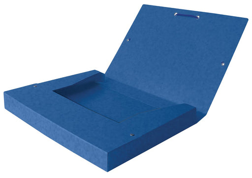 Elba elastobox Oxford Top File+ rug van 4 cm, blauw 9 stuks, OfficeTown