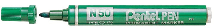 Pentel merkstift Pen N50 groen 12 stuks, OfficeTown