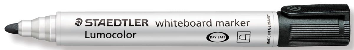 Staedtler Lumocolor whiteboardmarker zwart met ronde punt