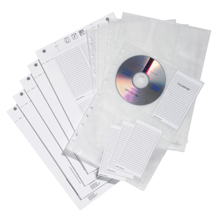 Duurzame CD/DVD Ringbandhoes met 4 Vakken