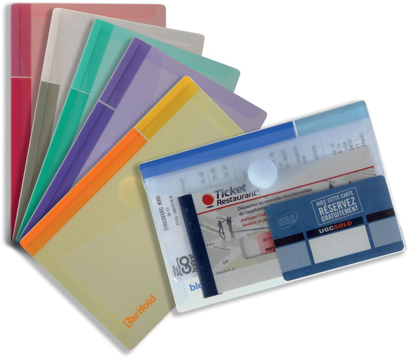 Tarifold documenthouder Collectie Kleur voor ft A6 (165 x 109 mm), verpakking van 6 stuks
