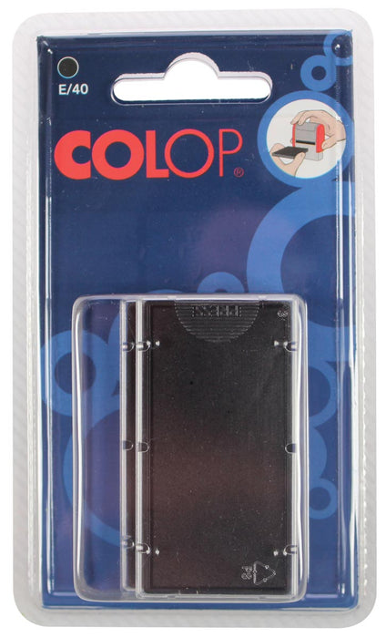 Colop stempelkussen zwart voor P40 en P40N stempels, verpakking van 2 stuks