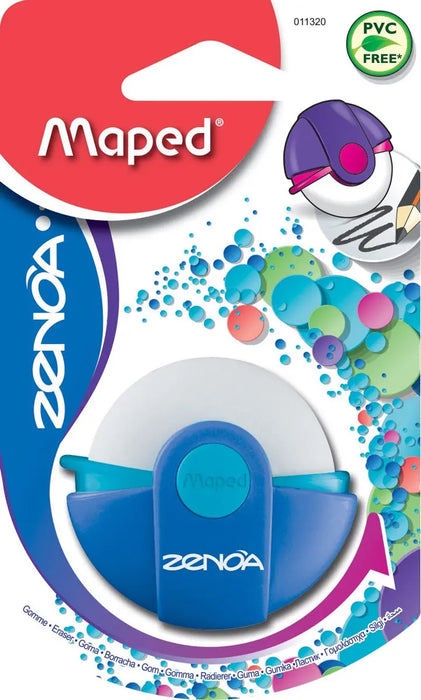 Maped gum Zenoa op blister met beschermetui 360°