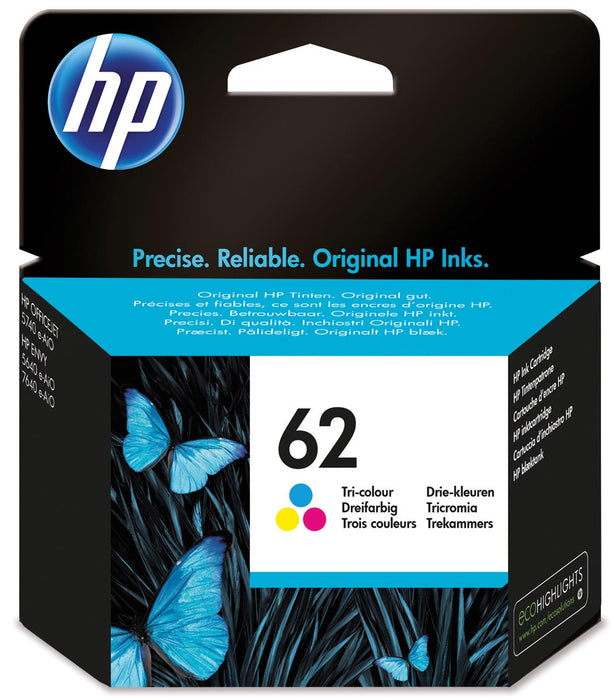 HP inktcartridge 62, 165 pagina's, OEM C2P06AE, 3 kleuren