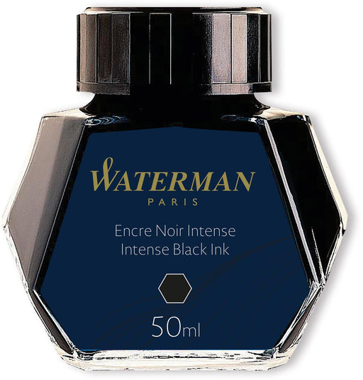 Waterman vulpeninkt 50 ml zwart 12 stuks, OfficeTown