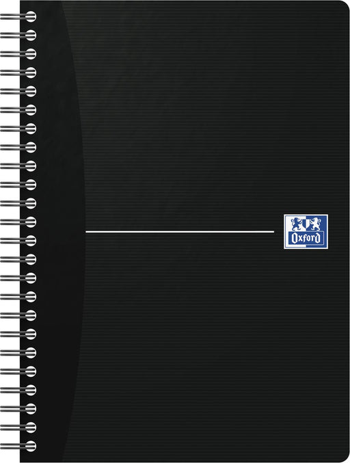 Oxford Office Essentials spiraalschrift, 180 bladzijden, ft A5, geruit 5 mm, zwart 5 stuks, OfficeTown