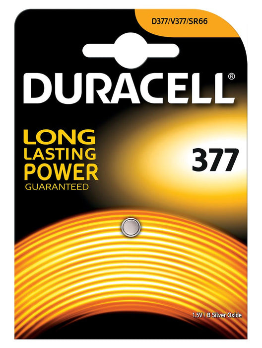 Duracell knoopcel Duralock 377, op blister 10 stuks