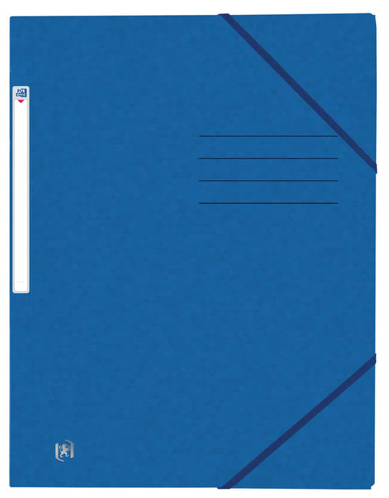 Oxford Top File+ elastomap van karton, formaat A4, blauw