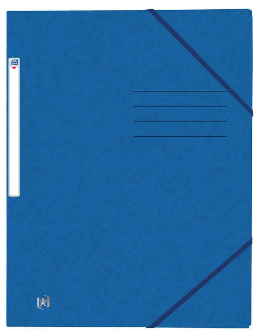Oxford Top File+ elastomap uit karton, ft A4, blauw 10 stuks, OfficeTown