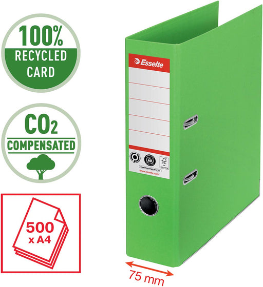 Esselte No.1 ordner CO² Gecompenseerd A4, 7,5 cm, groen 10 stuks, OfficeTown