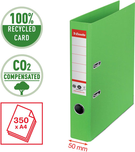 Esselte No.1 ordner CO² Gecompenseerd A4, 5 cm, groen 10 stuks, OfficeTown
