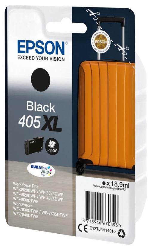 Epson inktcartridge 405XL, 1.100 pagina's, OEM C13T05H14010, zwart 8 stuks, OfficeTown