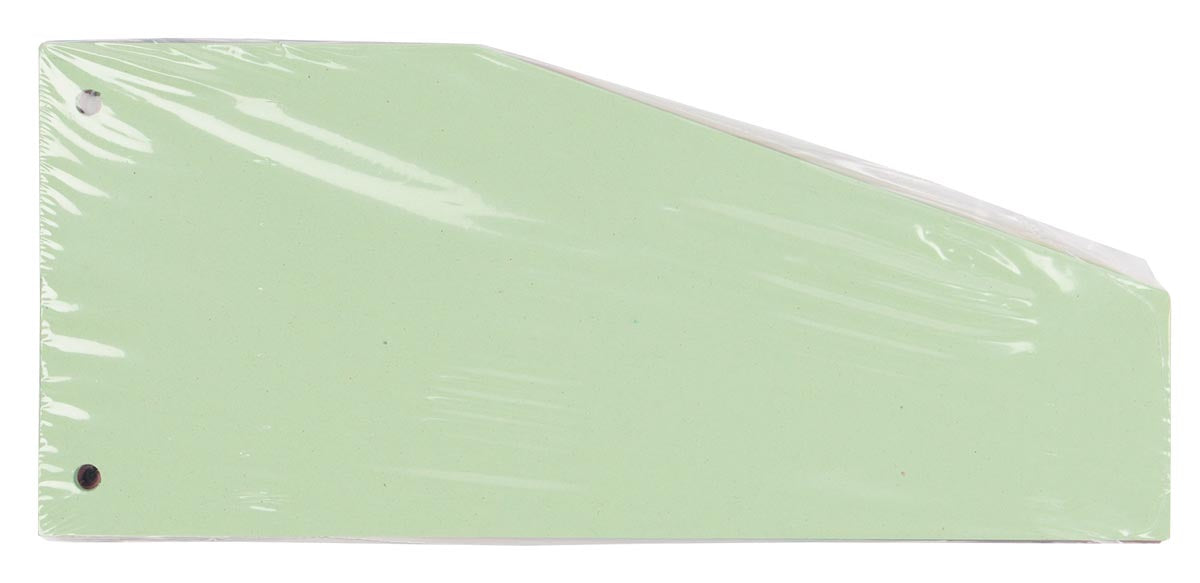 Trapezium Verdeelstroken van Pergamy, 100 stuks per pak, in groen