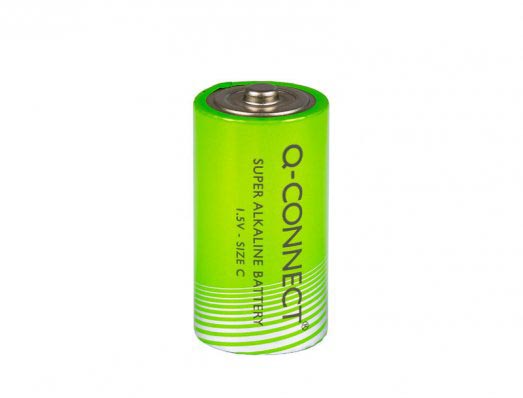 Q-CONNECT 1.5V Alkaline batterij LR14 2 stuks
