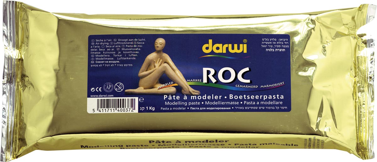 Darwi boetseerpasta Roc, pak van 1 kg (van hoge kwaliteit)