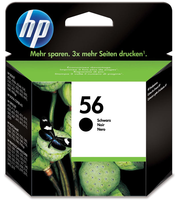 HP inktcartridge 56, 520 pagina's, OEM C6656AE, zwart