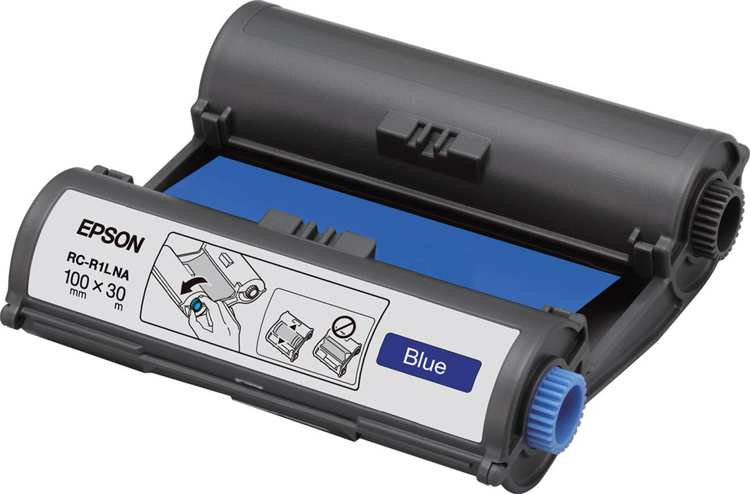 Epson inktlint RC-R1LNA voor LabelWorks Pro100, 100 mm x 30 m, blauw