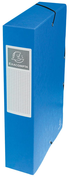 Exacompta elastobox Exabox blauw, rug van 6 cm 8 stuks, OfficeTown