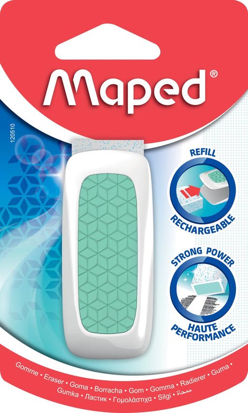 Maped gum Technic Ultra Protection, 1 stuk op blister, in geassorteerde kleuren 32 stuks, OfficeTown