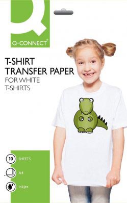 Q-CONNECT T-Shirt Transfer Paper, pak van 10 vel 50 stuks, OfficeTown