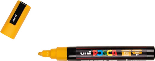 uni-ball Paint Marker op waterbasis Posca PC-5M oker 6 stuks, OfficeTown